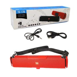 T&G SOLAR CHARGING WIRELESS BLUETOOTH SPEAKER TG-178 TF/USB/FM/AUX/HANDSFREE/STRAP/TWS RED T&G SOLAR CHARGING WIRELESS BLUETOOTH SPEAKER TG-178 TF/USB/FM/AUX/HANDSFREE/STRAP/TWS RED